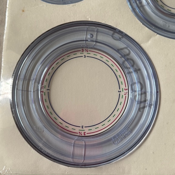 🩷 Creative Memories; VINTAGE & NWT! 3 Circle Cutting Patterns & Sizing Template! - Picture 9 of 9